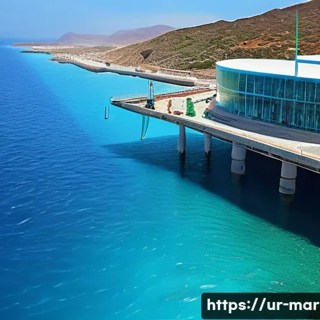 해양자원 개발 관련 스타트업 - A futuristic underwater energy research facility harnessing marine wave power, featuring advanced ec...