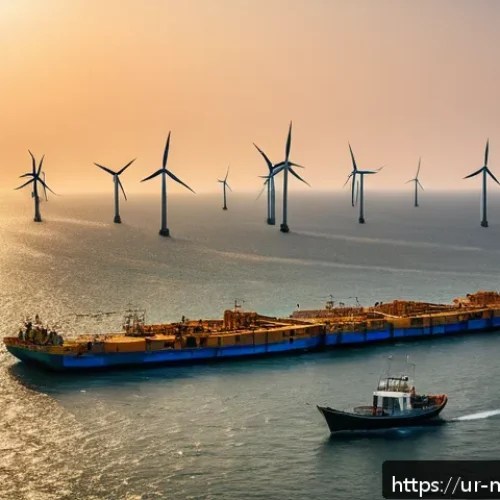 Home 30 해양풍력 발전과 탄소 배출 - A panoramic view of a modern offshore wind farm located in the Arabian Sea near Karachi, Pakistan, f...